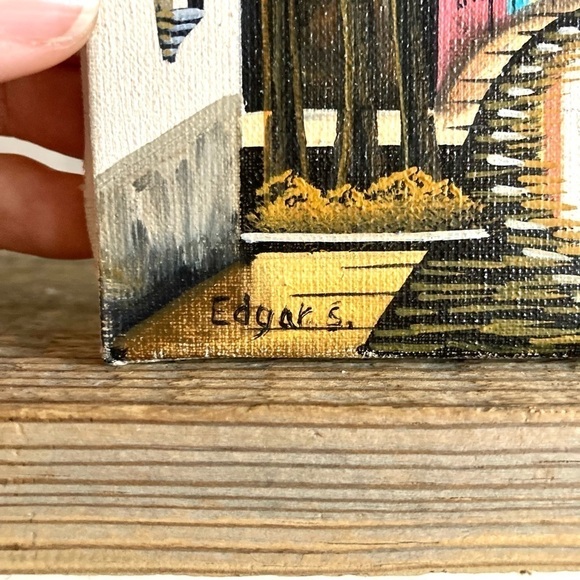 Original oil painting by Edgar S. 5x7 - Picture 4 of 4